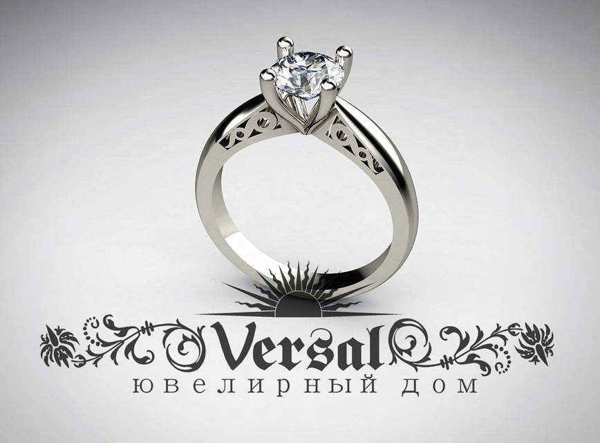 Помолвочное кольцо VGPK0031 из Желтое золото, Белое золото от Ювелирный Дом Версаль 1
