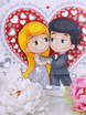 Набор наклеек на авто Love is от  5