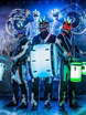 Световое шоу Cyber Drum Show на свадьбу от Show Obertaeva 9