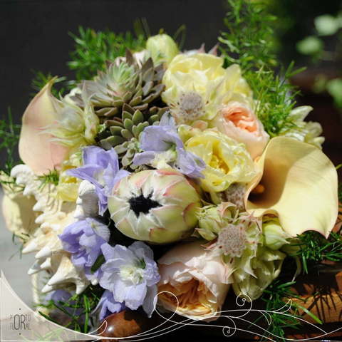 Классический круглый name от Студия декора и флористики Porto Floral 1