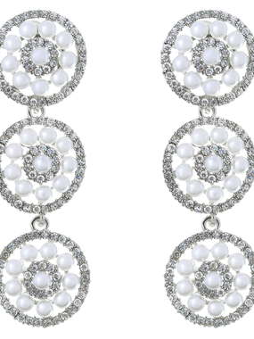 Серьги SDL10 из Посеребренная бижутерия от Love Wedding Couture 1