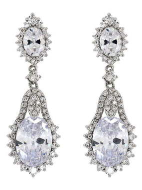 Серьги GLE2637 из Посеребренная бижутерия от Love Wedding Couture 1