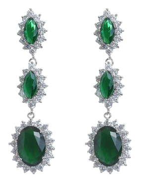 Серьги A6628 из Посеребренная бижутерия от Love Wedding Couture 1