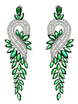 Серьги A6201, изумруд из Посеребренная бижутерия от Love Wedding Couture 1