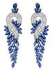 Серьги A6201, сапфир из Посеребренная бижутерия от Love Wedding Couture 1