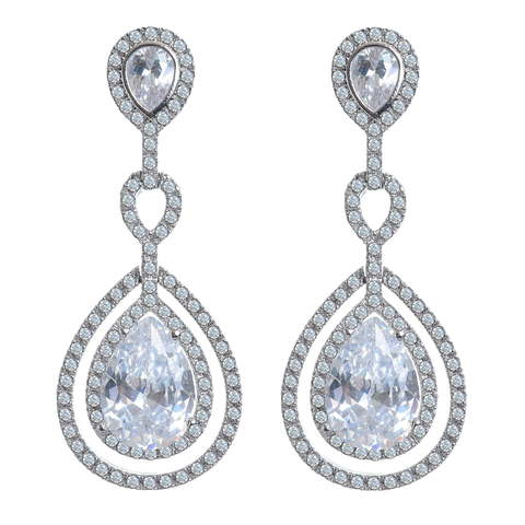 Серьги E1156 из Посеребренная бижутерия от Love Wedding Couture 1