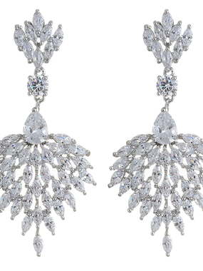 Серьги A9541 из Посеребренная бижутерия от Love Wedding Couture 1