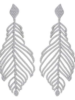 Серьги A10095 из Посеребренная бижутерия от Love Wedding Couture 1