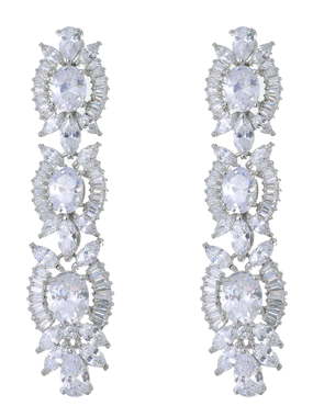 Серьги GLE1849 из Посеребренная бижутерия от Love Wedding Couture 1