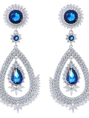 Серьги GLE5355s из Посеребренная бижутерия от Love Wedding Couture 1