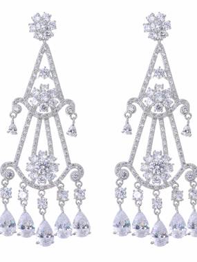 Серьги GLE4897 из Посеребренная бижутерия от Love Wedding Couture 1
