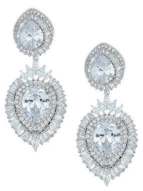 Серьги BE1102 из Посеребренная бижутерия от Love Wedding Couture 1
