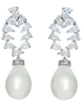 Серьги BE88100 из Посеребренная бижутерия от Love Wedding Couture 1