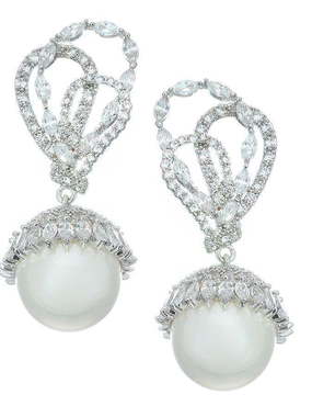 Серьги  BE88357 из Посеребренная бижутерия от Love Wedding Couture 1
