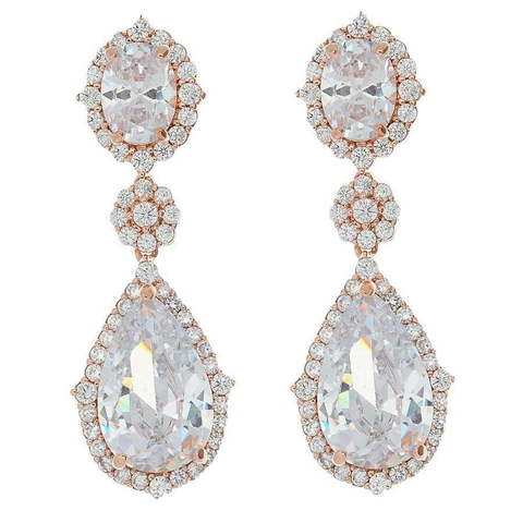 Серьги  A6237pg из Розовое (красное) золото, Позолоченная бижутерия от Love Wedding Couture 1