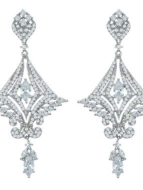 Серьги SE05728 из Посеребренная бижутерия от Love Wedding Couture 1