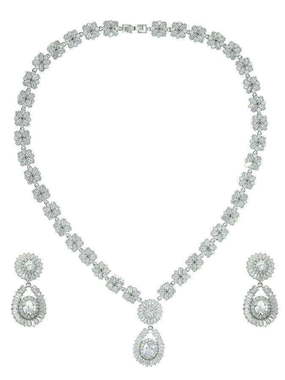 Комплект колье и серьги GLN0116 из Посеребренная бижутерия от Love Wedding Couture 1