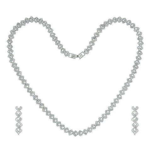Комплект колье и серьги N40 из Посеребренная бижутерия от Love Wedding Couture 1