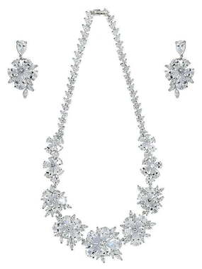 Комплект колье и серьги N31 из Посеребренная бижутерия от Love Wedding Couture 1