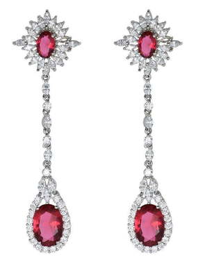 Серьги A63699r из Посеребренная бижутерия от Love Wedding Couture 1