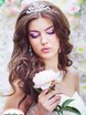 С аксессуарами / Цветами / Фатой, Локоны / Локоны на один бок от Стилист-визажист Ирина Алексеева 1