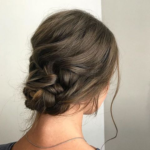 Высокие / Собранные, Пучок, Коса / Коса-пучок от Свадебный стилист Yanabeautym 1