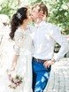 Высокие / Собранные, С аксессуарами / Цветами / Фатой, Локоны / Локоны на один бок от Свадебный стилист Татьяна Ежокина 1