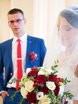 Высокие / Собранные, С аксессуарами / Цветами / Фатой, Пучок, Локоны / Локоны на один бок от Свадебный стилист Кристина Ковальская 3