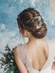 Высокие / Собранные, С аксессуарами / Цветами / Фатой, Пучок, Коса / Коса-пучок от Свадебный стилист-визажист Лидия Большакова 1