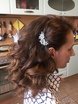 С аксессуарами / Цветами / Фатой, Локоны / Локоны на один бок от Свадебный стилист-визажист Филиппова Елена 1