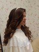 С аксессуарами / Цветами / Фатой, Распущенные, Локоны / Локоны на один бок от Свадебный стилист-визажист Алёна Рей 1