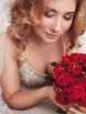 С аксессуарами / Цветами / Фатой, Локоны / Локоны на один бок от Свадебный стилист-визажист Алёна Рей 1