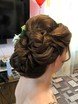 Высокие / Собранные, С аксессуарами / Цветами / Фатой, С плетением, Коса / Коса-пучок, Локоны / Локоны на один бок от Свадебный стилист Кристина Ковальская 3