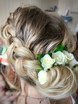 Высокие / Собранные, С аксессуарами / Цветами / Фатой, Пучок, С плетением, Коса / Коса-пучок от Свадебный стилист Аманова Ольга 1