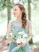 С аксессуарами / Цветами / Фатой, В греческом стиле, С плетением, Коса / Коса-пучок от Свадебный стилист Аманова Ольга 1