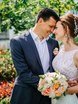 Высокие / Собранные, С аксессуарами / Цветами / Фатой, Пучок от Свадебный стилист Аманова Ольга 1