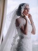 Высокие / Собранные, С аксессуарами / Цветами / Фатой, Пучок от Свадебный стилист Катерина Грищенко 1