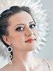 Высокие / Собранные, С аксессуарами / Цветами / Фатой, Коса / Коса-пучок от Свадебный стилист Катерина Грищенко 2