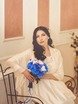 С аксессуарами / Цветами / Фатой, Распущенные, Локоны / Локоны на один бок от Свадебные стилисты ANLY-BEAUTY 1