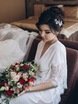 Высокие / Собранные, С аксессуарами / Цветами / Фатой, Пучок от Свадебный стилист-визажист Евгения Ващенко 2