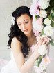 С аксессуарами / Цветами / Фатой, Локоны / Локоны на один бок от Свадебный стиль от Елены Катасоновой 2