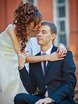 Высокие / Собранные, С аксессуарами / Цветами / Фатой, Локоны / Локоны на один бок от Свадебный стиль от Елены Катасоновой 2