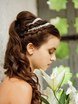 С аксессуарами / Цветами / Фатой, В греческом стиле, С плетением, Локоны / Локоны на один бок от Свадебный стилист Зульфия Катаева 2