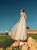 Свадебное платье Olivia. Силуэт А-силуэт. Цвет Айвори / Капучино. Вид 2