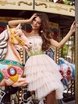 Свадебное платье Лоренис. Силуэт Пышное. Цвет оттенки Зеленого, оттенки Розового. Вид 2