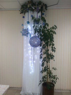 Задник за молодоженами в Зимняя, Классика от Студия декора Золотой шар 1