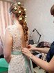С аксессуарами / Цветами / Фатой, Коса / Коса-пучок от Свадебный стилист Ольга Силаева 1