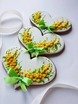 Белый, оттенки Желтого Пряничное сердце от Свадебный сладкий стол под ключ 1
