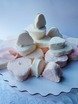 Белый, оттенки Розового Сердечное маршмэллоу от Свадебный сладкий стол под ключ 1