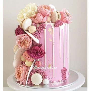Крем / Сливки, Голый торт Одноярусные 1 от Кондитерская Boutique cakes